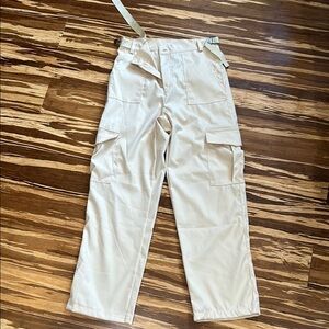 Men's Beige Cargo Pants